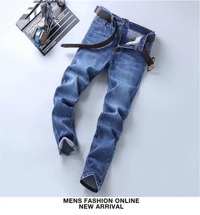 STRETCH STRAIGHT SLIM FIT MEN'S JEANS (PACK OF 2)